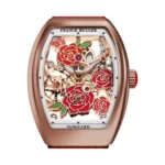 Franck Muller Vanguard Rose RG Red V 32 S6 SQT Rose 5N RG 32mm Skeleton Dial Womens Watch