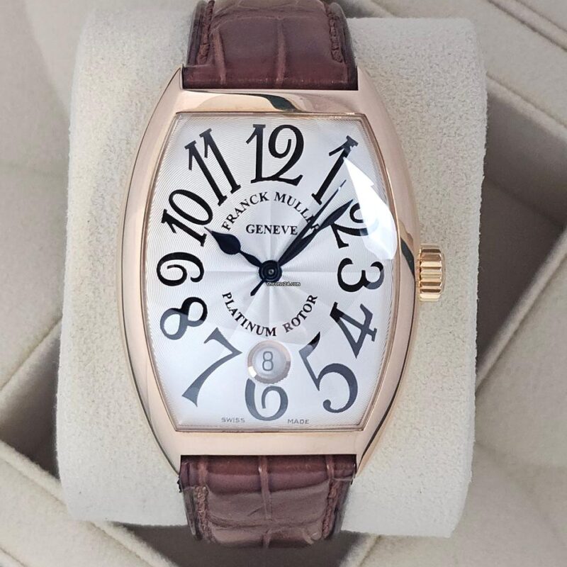 שעון Franck Muller Cintree Curvex Platinum Rotor 8880 SC DT 18k Gold 39 x 55 דגם: 9871573